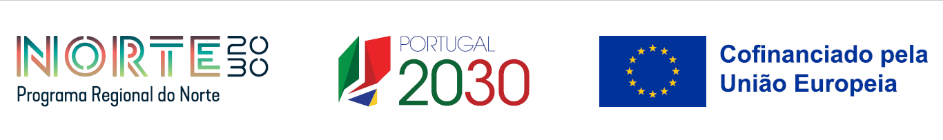 Norte 2030, Portugal 2030 e Cofinanciado pela Uniao Europeia